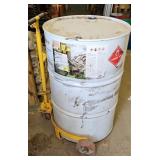 BARREL DOLLY W/ 55 GALLON BARREL