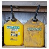 (2) 5 GALLON DIESEL CANS