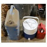 (2) WATER JUGS & GAS CAN