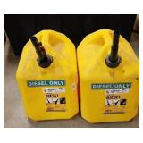 (2) DIESEL CANS