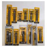 (12) DEWALT BITS & HOLDERS