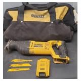 DEWALT CORDLESS RECIPROCATING SAW, WORKS BATTERY
