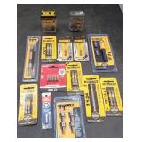 (12) DEWALT BIT & HOLDERS