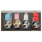 (4) MICKEY MOUSE WATCHES