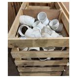 HALF CRATE OF 4 INCH PVC 45 DEGREE 1 /8 BEND