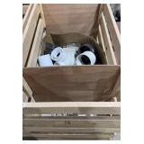 CRATE OF MISC PVC PARTS
