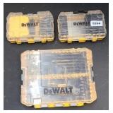 DEWALT DRILL & BIT SETS, NOT COMPLETE