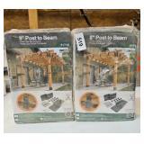 (2) OWT 8 INCH POST TO BEAM KITS