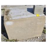 LARGE STONE BLOCK W/ TAPERED SIDES