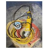 DEWALT ANGLE GRINDER W/ EXTENSION CORDS