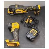 DEWALT CORDLESS OSCILLATING TOOL & FLASHLIGHT,