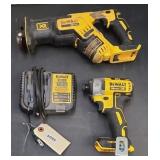 DEWALT CORDLESS RECIPROCATING SAW & IMPACT DRIVER