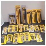 (20) DEWALT BITS & HOLDERS NEW