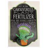 LITTLE SHOP OF HORRORS METAL GARDEN SIGN