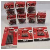 (10) MILWAUKEE BIT SETS