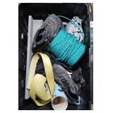 TOTE OF ROPE, STRAP & MORE