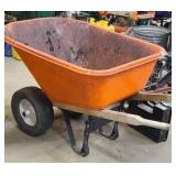COMMERCIAL GRADE WHEELBARROW, PLASTIC TUB