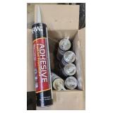 (6) TUBES OF POLYURETHANE ADHESIVE