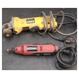 DEWALT ANGLE GRINDER & TOOL SHOP ROTARY TOOL