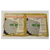 (2) STIHL DIAMOND 12 INCH BLADE