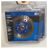 (4) 4 INCH DIAMOND BLADES