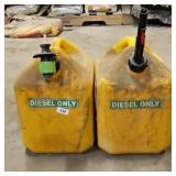 (2) DIESEL CANS