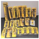 (20) DEWALT BITS & HOLDERS