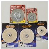 WIRE BRUSH & BUFFER WHEELS