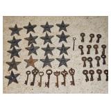 CAST IRON KEYS & STARS