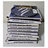 (9) BANDSAW BLADES 59 1/2. 64 1/2, 80, 93 1/2