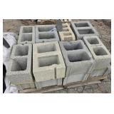 (15) WALL BLOCKS ASSORTED SIZES