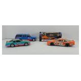 (2) DIE-CAST CARS 1:24, (2) PEZ DISPENSERS