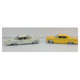 (2) JADA 1960S IMPALA DIE-CAST CARS 1:24