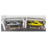 (2) M2 1969 CHEVY CAMARO Z/28 DIE-CAST CARS 1:24