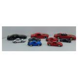 (8) DIE-CAST CARS - PORSCHE & PONTIAC FIREBIRD