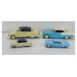 (4) 1950S BEL AIR DIE-CAST CARS