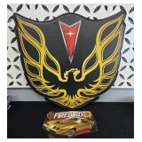 PONTIAC FIREBIRD METAL HOOD DECOR