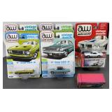 VINTAGE MUSCLE AUTO WORLD DIE-CAST CARS (6)