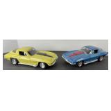 (2) ERTL 1967 CORVETTE STINGRAY DIE-CAST CARS