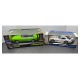 (2) MAISTO DODGE CHARGER, VIPER - 1:18