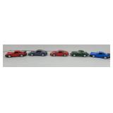 (5) PORSCHE DIE-CAST FRICTION CARS