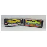 (2) AMERICAN MUSCLE 1969 CHEVY CAMAROS 1:18