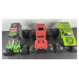 (3) MONSTER JAM DIE-CAST MONSTER TRUCKS
