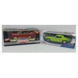 (2) CHEVY CAMAROS - AMERICAN MUSCLE, MAISTO 1:18