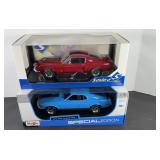 (2) MUSTANG DIE-CAST CARS 1:18