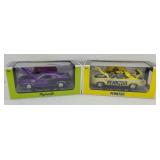 (2) M2 1971 PLYMOUTH CUDA DIE-CAST CARS 1:24