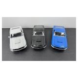 (3)WELLY 1969 FORD MUSTANG BOSS DIE-CAST CARS