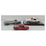 (3) FORD DIE-CAST RACING VEHICLES