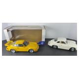 (2) PORSCHE DIE-CAST CARS 1:18