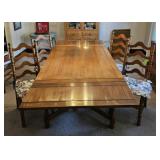 DINING TABLE W/ 6 CHAIRS TELL CITY ?